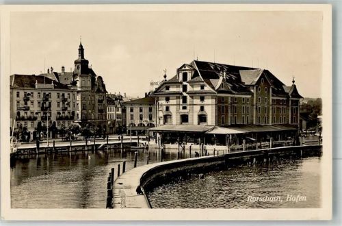 9400 Rorschach Foto AK Hafen Hotel