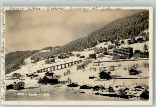 1854 Leysin Gebrauchsspuren Winter