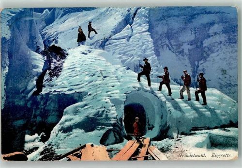 3818 Grindelwald 1912 - Eisgrotte Bergsteiger
