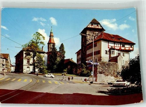 8500 Frauenfeld Foto AK Schloss VW Käfer