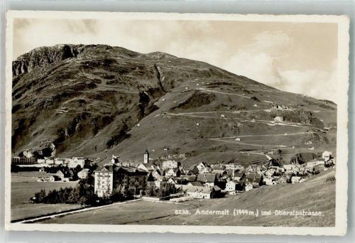 6490 Andermatt Foto AK Oberalpstrasse Feldpost Geb.Füs. Kp. II/86