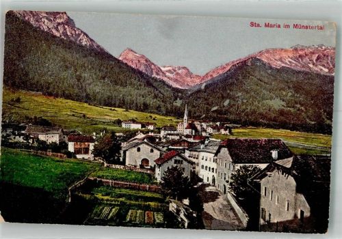7536 Sta. Maria Val Müstair 1923 Foto AK