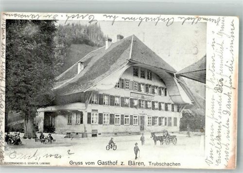 3555 Trubschachen 1912 Foto AK Gasthauszum Bären