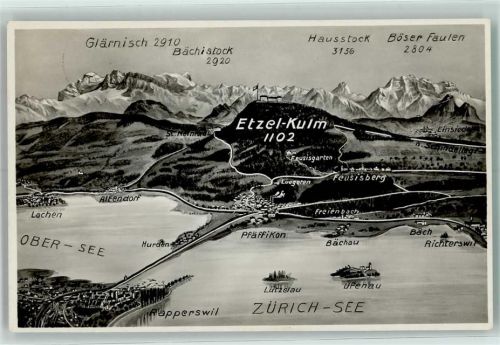 Etzel SZ - Gesamtansicht Etzel-Kulm