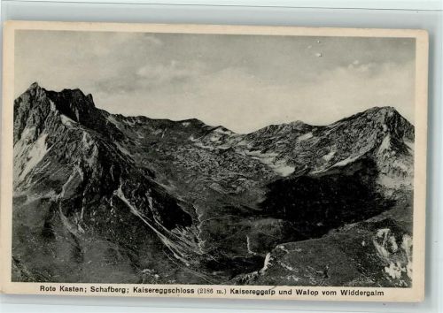 Schafberg - Rote Kasten Kaisereggschloss Kaisereggalp Walop vom Widdergalm
