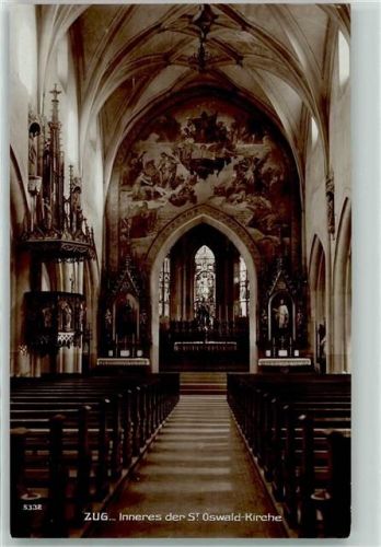 6300 Zug Zugo - St Oswald Kirche Inneres