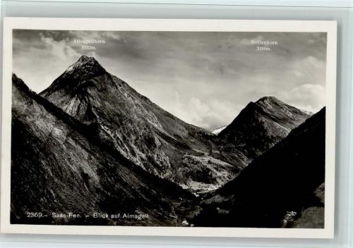 3906 Saas-Fee - Blick auf Almagell