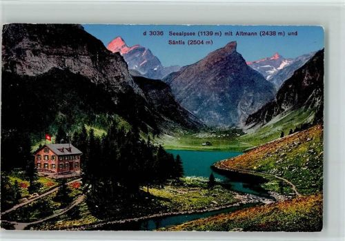 Seealpsee - Seealpsee mit Altmann und Säntis