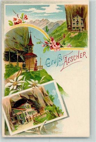 Aescher-Wildkirchli Lithographie