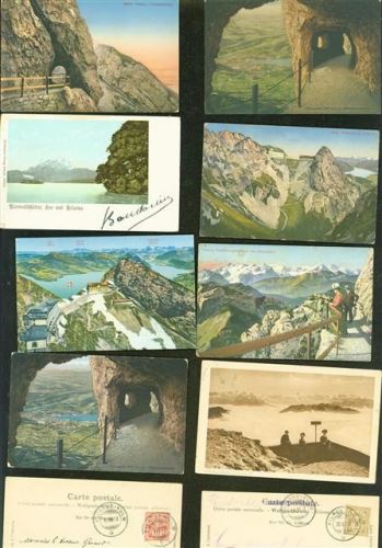 6010 Pilatus Kulm Posten 21 bis 100 AK Lot mit 37 AK