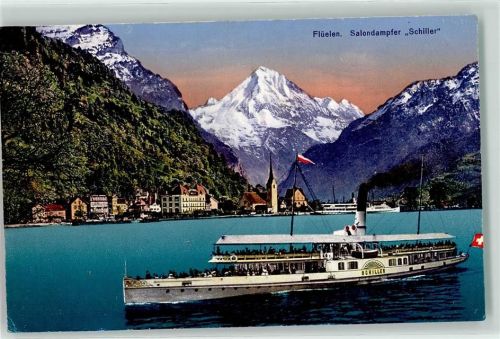 6454 Flüelen - Salondampfer Schiller