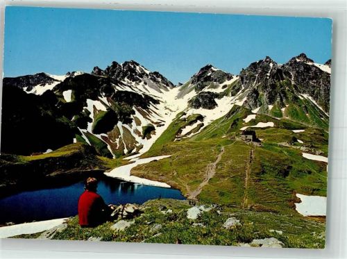 Pizol 1978 Foto AK Wangersee Gasthaus Pizolhütte