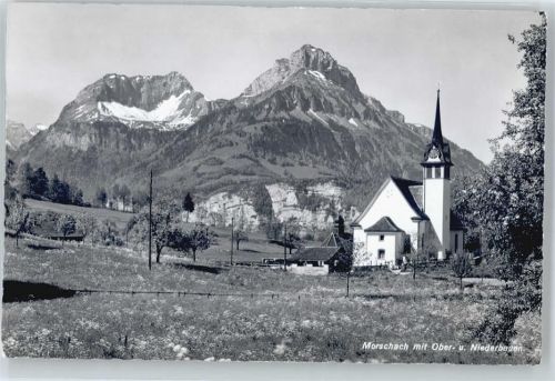 6443 Morschach - Kirche, Oberbauen, Niederbauen