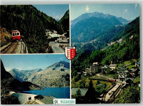 1925 Finhaut - Grenze Chatelard Staumauer Grand-Emosson Eisenbahn