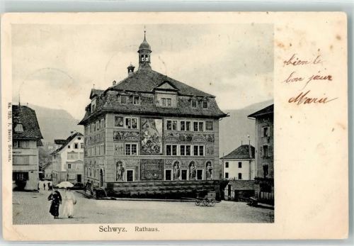 6430 Schwyz 1906 - Rathaus