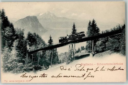 Rigibahn 1901 - Schnurtobelbrücke