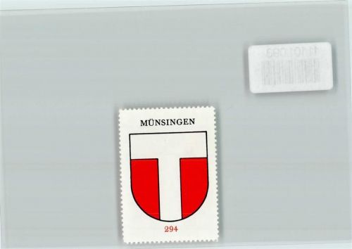 3110 Münsingen - Vignette Wappen Kaffee Hag ca 1920-1940 Münsingen