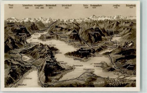 6045 Meggen - Vierwaldstättersee Vogelschau Zugersee