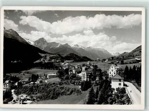 7550 Scuol Schuls 1954 - Straße und Hotels AK