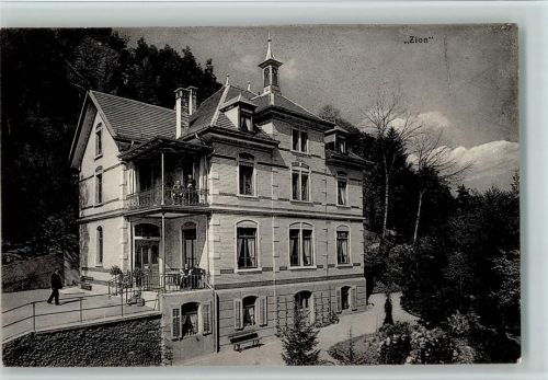 8487 Rämismühle 1924 - Haus Zion, gute Erhaltung AK