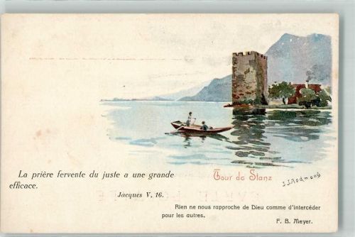 6370 Stans Künstlerkarte Turm sign. Redmond