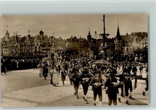 6000 Luzern Lucerne 1922 Foto AK Festzug - Sängerfest 1922 AK