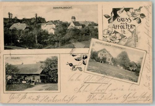 3416 Affoltern im Emmental 1903 - Gasthaus z. Löwen , Käserei AK