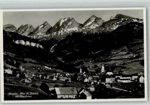 9650 Nesslau 1934 - Neu St. Johann mit Churfirsten