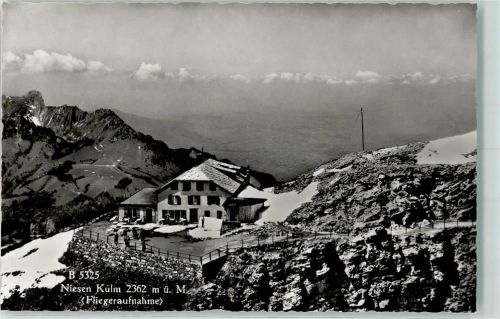 Niesen Gebrauchsspuren Fliegeraufnahme Winter