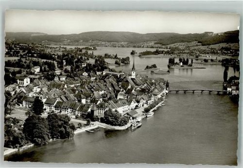 8260 Stein am Rhein Foto AK Fliegeraufnahme