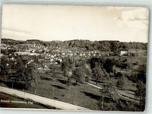 9215 Schönenberg an der Thur Foto AK Kradolf Feldpost Haubitz-Btlr. 48
