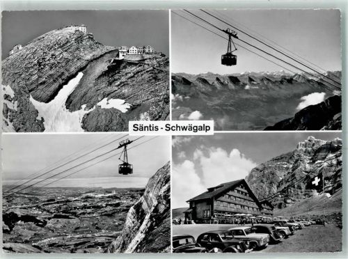 9064 Hundwil - Säntis Schwägalp Schwebebahn Autos