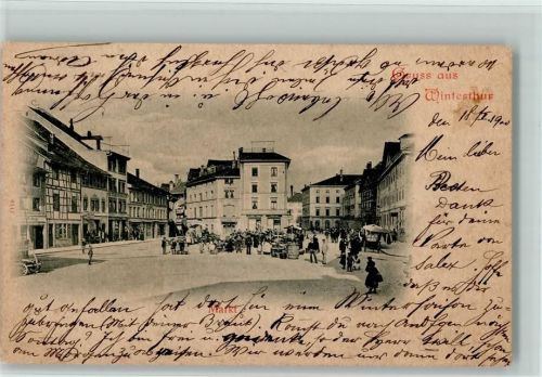 8400 Winterthur 1900 - Der Markt Marktag