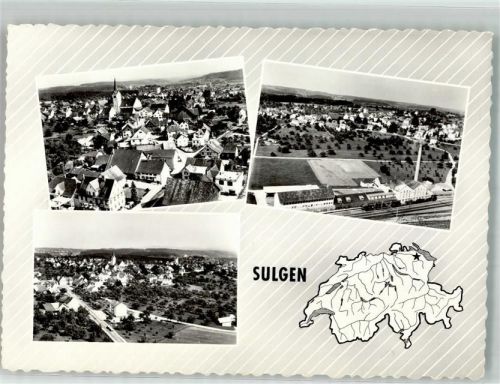 8583 Sulgen Foto AK Fliegeraufnahme