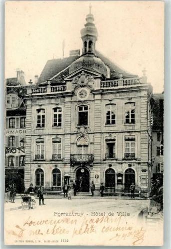 2900 Porrentruy Pruntrut 1901 - Hotel de Ville