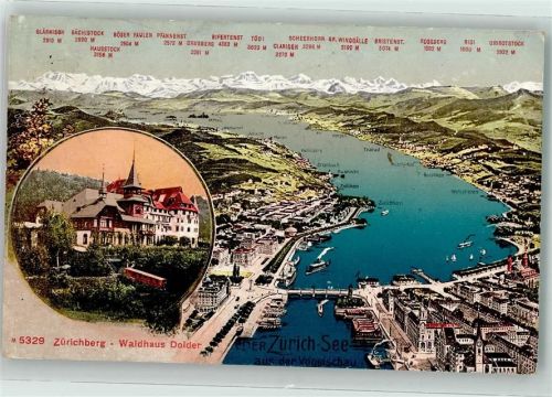 8000 Zürich - Waldhaus Dolder ZH Vogelschau