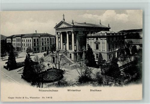 8400 Winterthur - Primarschulhaus u. Stadthaus Vorplatz