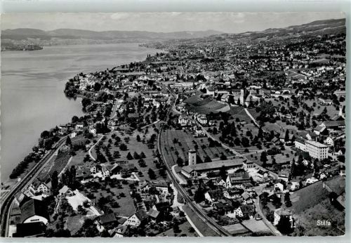 8712 Stäfa 1964 - Fliegeraufnahme Photoglob-Wehrli FL 1981 AK