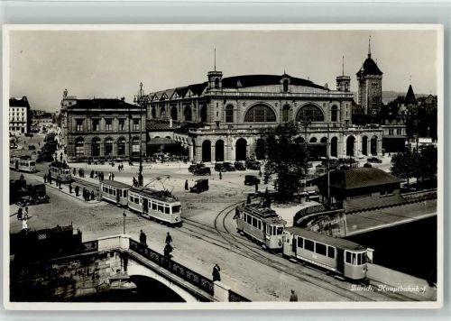 8000 Zürich 1934 - Hauptbahnhof Tram Oldtimer