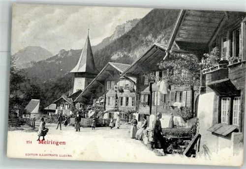 3860 Meiringen Foto AK Strassenszene