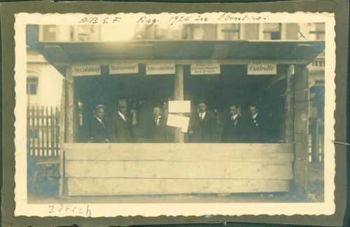 8000 Zürich Privatfoto KEINE AK Oberstrass Feldschützenverein Aug. 1924