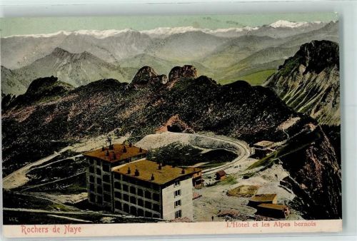 Rochers de Naye - L'Hotel et les Alpes bernois