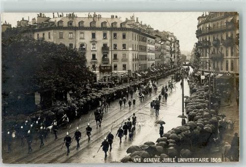 1200 Genève Genf 1909 Gebrauchsspuren Jubile Universitaire