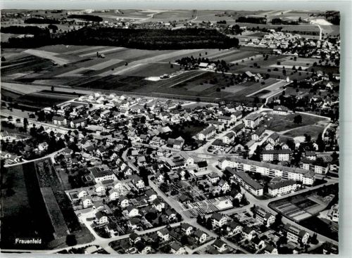 8500 Frauenfeld Foto AK Fliegeraufnahme