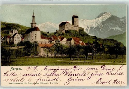7320 Sargans 1902 - Burg