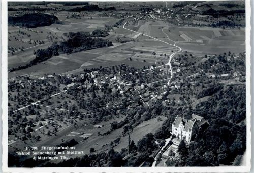 9507 Stettfurt - Fliegeraufnahme, Schloß Sonnenberg, Matzingen