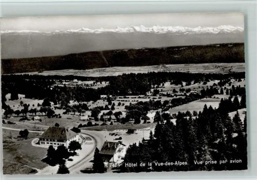 2052 La Vue-des-Alpes - Hotel Jura Neuchâtelois Luftaufnahme