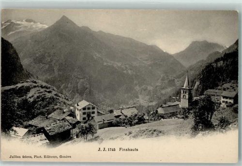 1925 Finhaut - Kirche Berge