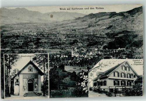 8722 Kaltbrunn Gebrauchsspuren Gnadenkapelle Gasthaus Pension Zum Pilgerhaus