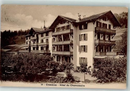 1885 Chesières - Hotel du Chamossaire